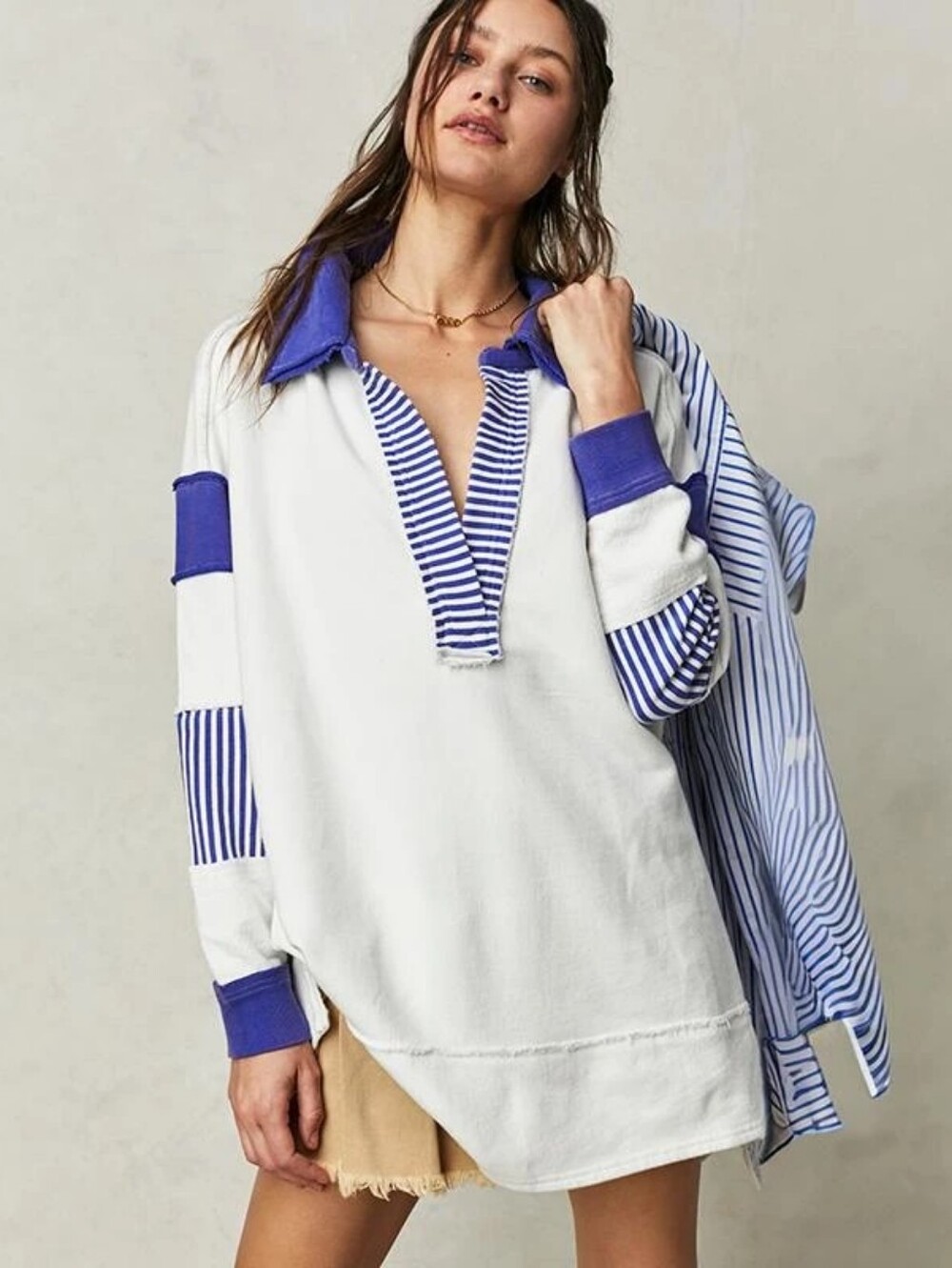 We The Free Free People Movement Women's Clean Prep Polo
